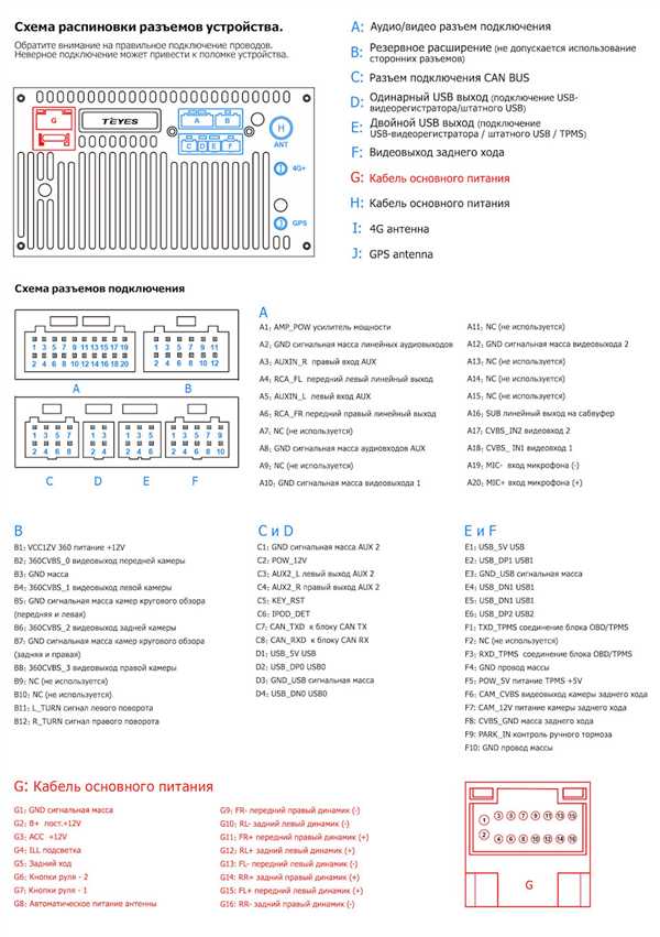 3. Подключение камеры заднего вида